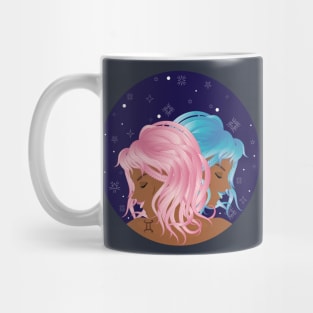 Twin girls as Gemini zodiac sign Mug